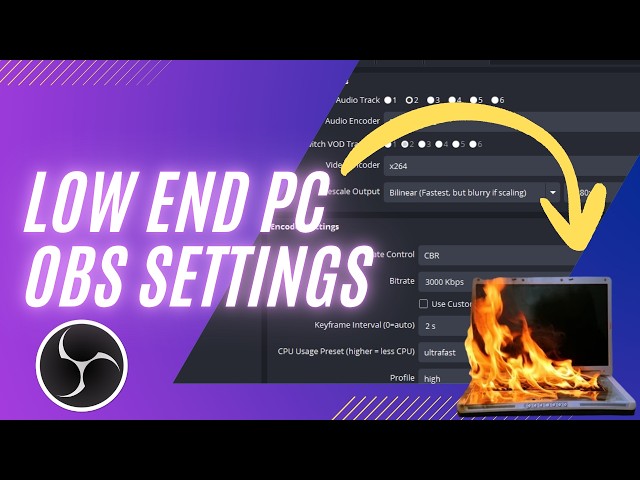 (REUPLOAD)LOW END PC OBS SETTINGS - 2026 TUTORIAL