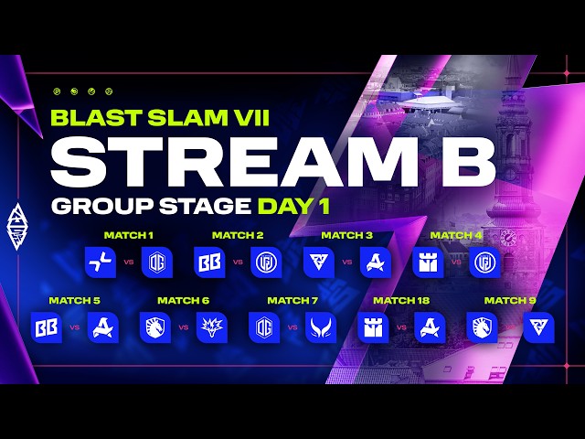 [B] BLAST SLAM VII: Copenhagen, Group Stage, Day 1 - Dota 2 LIVE