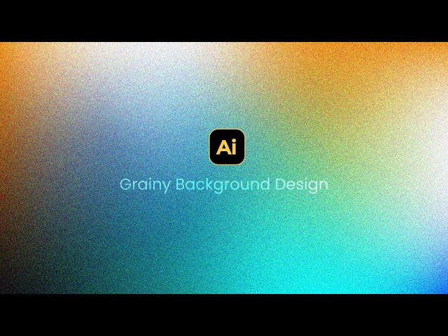 Simple Grainy Gradient Abstract Background Design in Illustrator