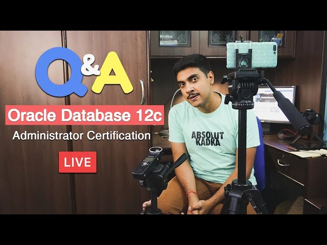 Live 🔴 Q&A Oracle Database 12c Administrator Certification explained by Manish Sharma