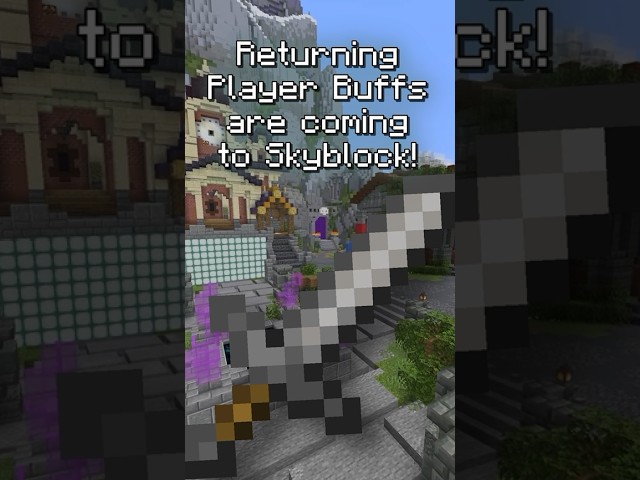 Returning Player Buffs are Coming to Hypixel SkyBlock  #hypixelskyblock #minecraft #hypixelpartner