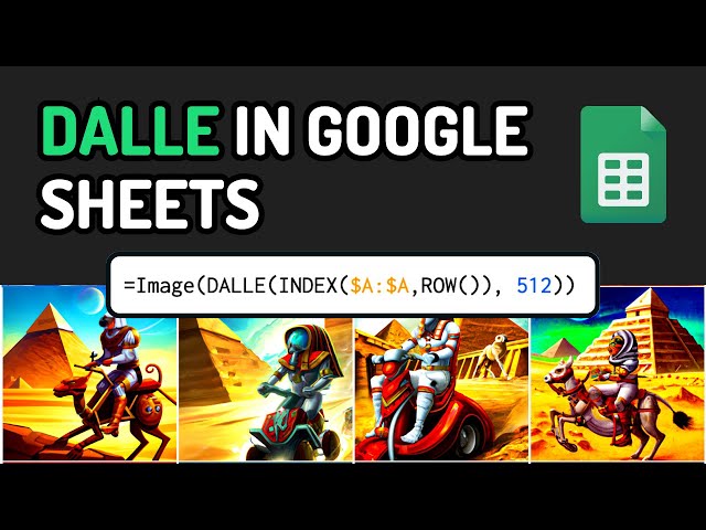 🎨 Google Sheets + AI: Instantly Generate Any Images! (DALLE)