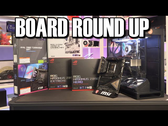 Z890 Motherboard Round Up, ROG Hero Extreme Strix, MSI Carbon Ace Tomahawk
