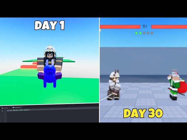 I Spent 30 Days Scripting in Roblox