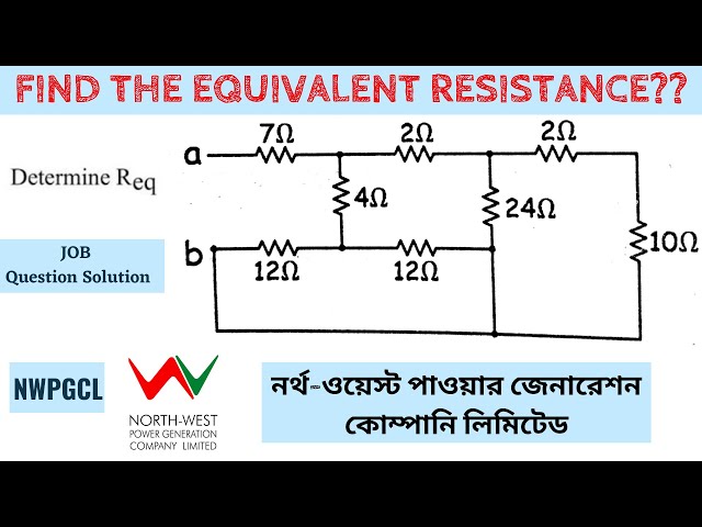 Equivalent Resistance of Circuit - Resistors In Series and Parallel Combinations