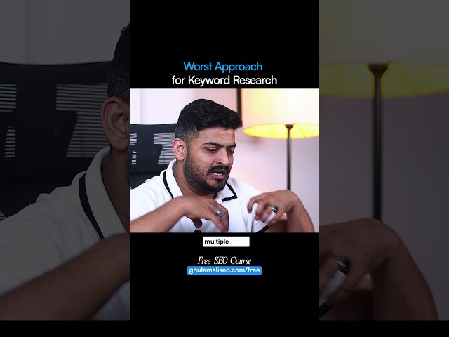 Worst Approach for Keyword Research