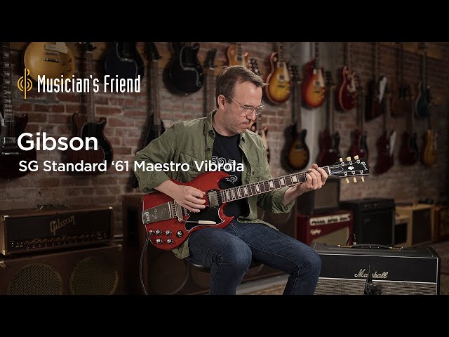 Gibson SG Standard '61 Maestro Vibrola Electric Guitar - All Playing, No Talking