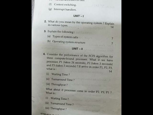 #operatingsystem #december #2025 #bca #question #paper #exam#mdu #pyq