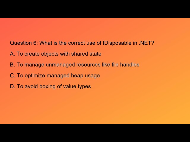 ✅ Advanced .NET Interview Questions & Answers – Part 1 | Master Async, DI, GC, EF Core & More