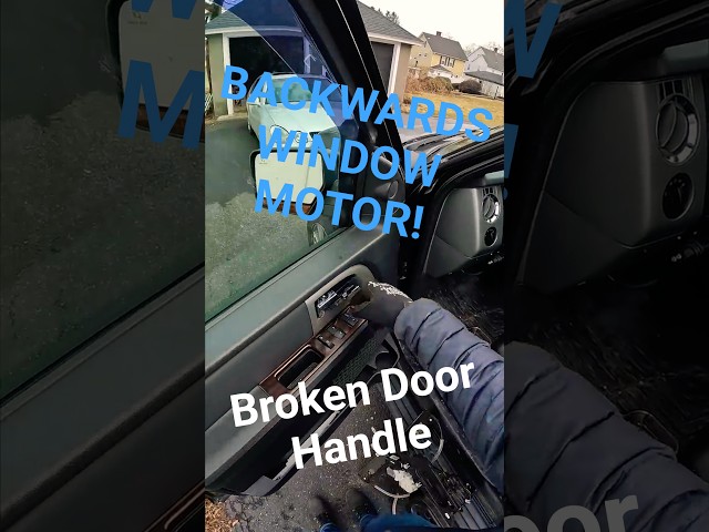 Window motor wired backwards & broken handle! Ford Expedition #Ford #automobile #diy #mechanic