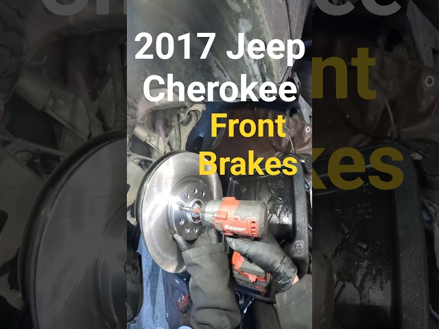 Front Brakes on a 2017 Jeep Cherokee  #mechanic #automobile #jeep #brakes #diy #mechaniclife