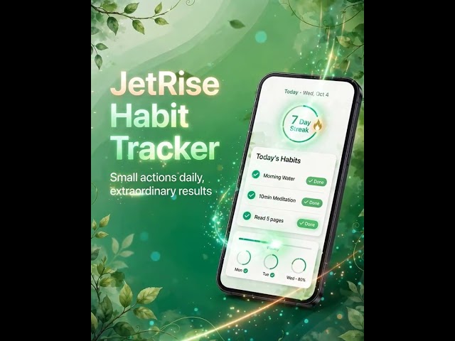Jetrise Habit Tracker — Build Streaks That Stick