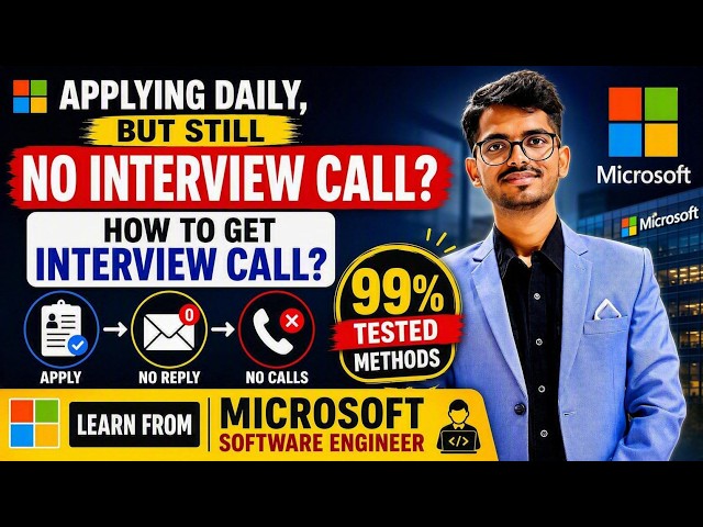 Applying for Jobs But Getting No Interview Calls? Fix These 2 Mistakes!
