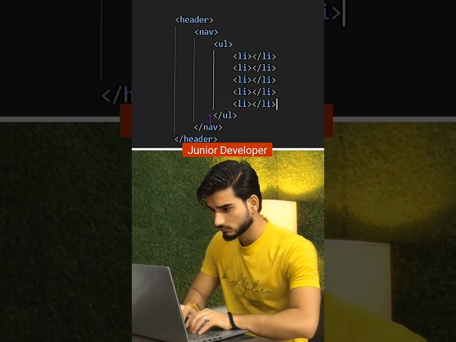 Junior Developer 🤡 VS Senior Developer 🤓#web  #webdeveloper #webdevelopment #coding #programming