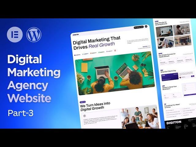 Build a Digital Marketing Agency Website (Part 3) | Elementor & WordPress Tutorial 2026