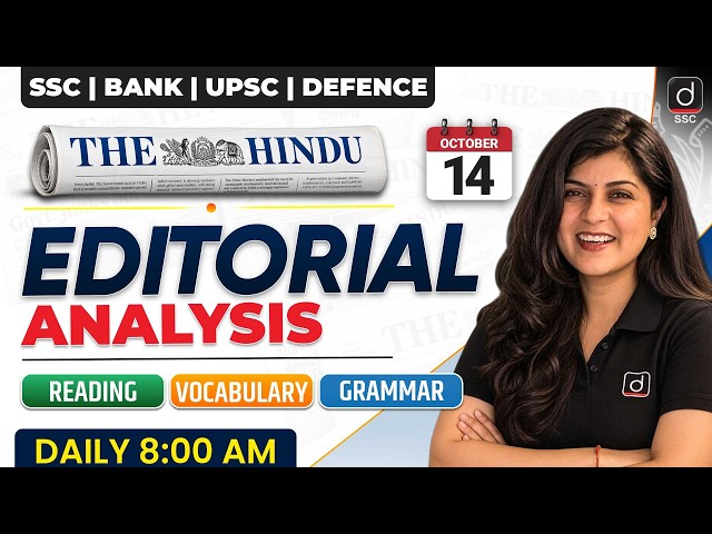 The Hindu Editorial Analysis | 14 October 2026 | Vocab, Grammar, Reading, MCQs | by Manvi Ma'am