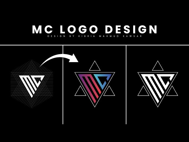 MC Letter Logo Design Process In Adobe Illustrator CC - 2025