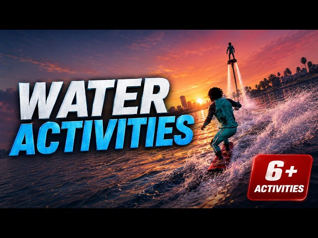 FiveM Water Activities Pack | Skurfing, Paddleboard, Flyingboard, Surfing, Rubber Ring & Kayak
