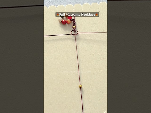 Macrame Necklace  Tutorial 🍁