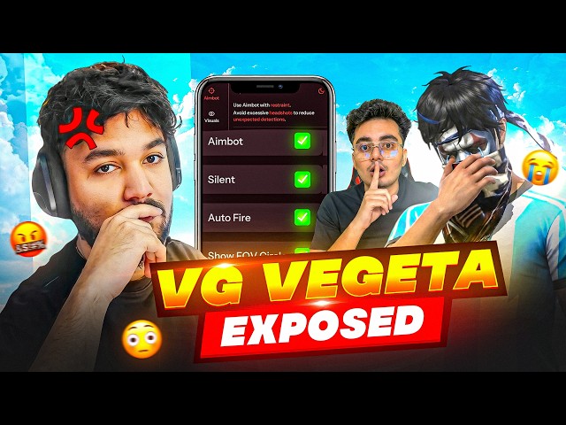 VG Vegeta Hacker Exposed !! 🤬⚠️ Using Aimbot & FFH4X Panel Hack File