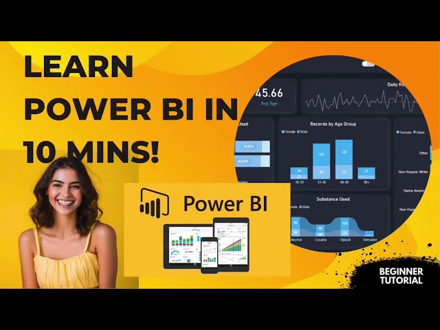 Power BI Tutorial for Beginners 🚀 | Build Your First📊 Dashboard in 10 Minutes!⏱️