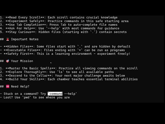 CyberHawks | Intro to Linux Command Line using Bashcrawl