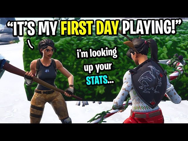 I met the biggest FAKE NOOB on Fortnite... (HE LIED TO ME 10 TIMES!)