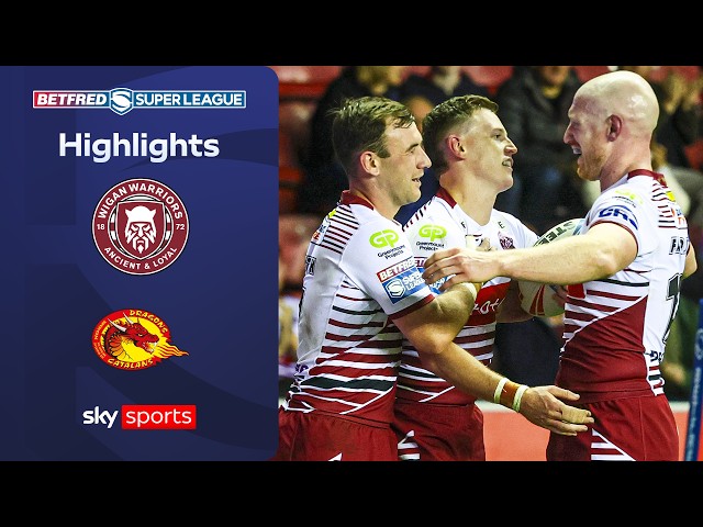 Wigan win League Leaders' Shield | Wigan Warriors vs Catalans Dragons | Super League Highlights