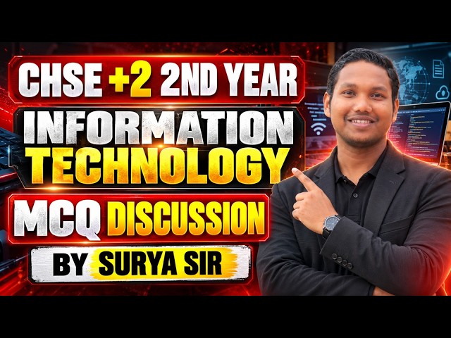 +2 2nd Year Information Technology MCQ | IT MCQ Discussion | CHSE Odisha | Surya Sir