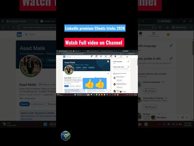 LinkedIn Profile optimization 2026 | Close your First Client on LinkedIn #linkedin #shorts