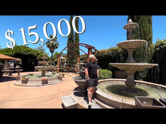 Fountain shopping ⛲️ From $300 Up To $15,000 😱 || Visit Our Garden