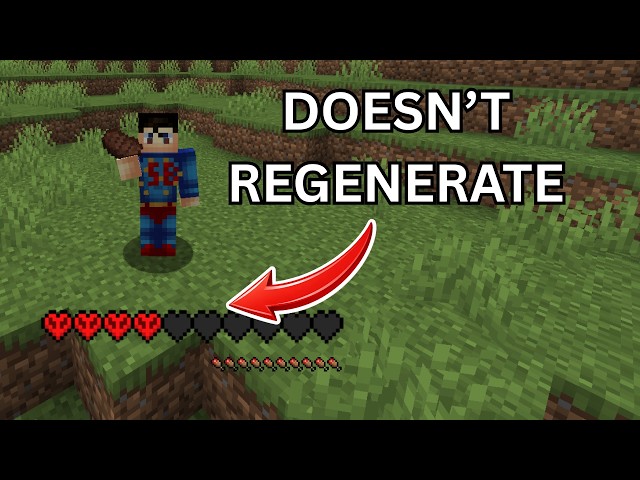 I tried beating minecraft without healing