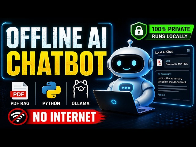 Free Python Project | Build a Local Offline AI Chatbot with Python (PDF RAG + Ollama)