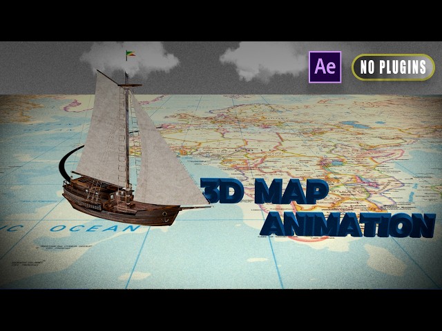 Vox Style Advance 3D Map Animation In After Effects (No Plugins) | Advance Map Animation