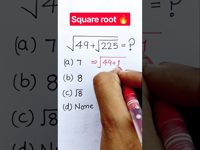 Square root Math 🔥