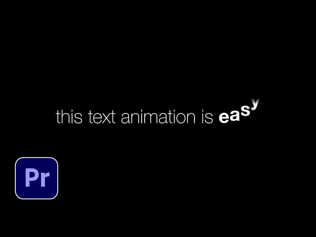 Simple Text Animations Anyone Can Make in Premiere Pro