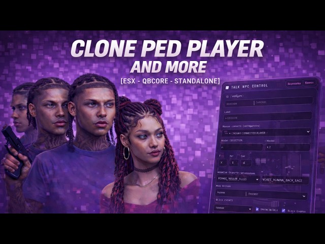 CLONING PLAYER ON NPC | OPENSOURCE | FIVEM SCRIPT