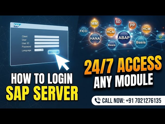 How to Login SAP Server for Practice | 24/7 Access to All SAP Modules (FICO, MM, ABAP & More)
