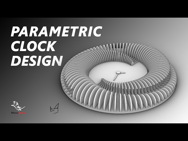 How to Design a Parametric Wall Clock in Rhino 3D (No Plugins)