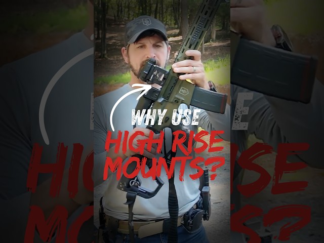 THIS IS WHY YOU NEED A HIGH RISE MOUNT🤙 #shorts #tactical #tacticalgear
