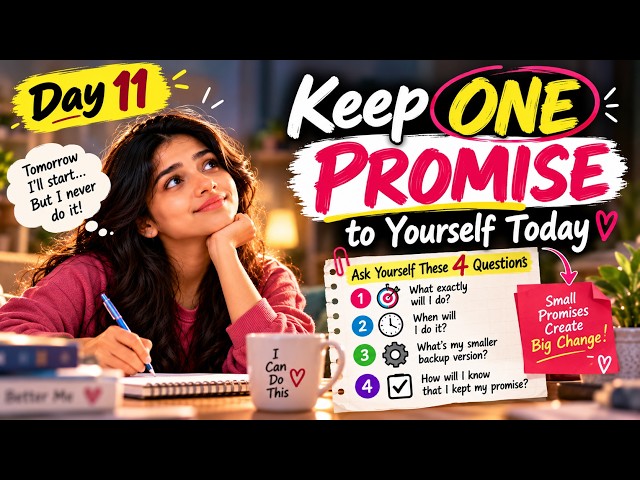 Stop Breaking Promises to Yourself! | Build Self-Trust | Day 11 | 90-Day Reset