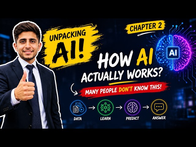 How AI Actually Works 🤖 | AI Explained for Beginners with Real-Life Examples (AI Zero to Hero) #ai