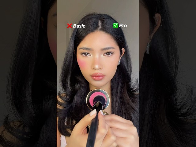 Basic vs. Pro Blush Placement 💗✅