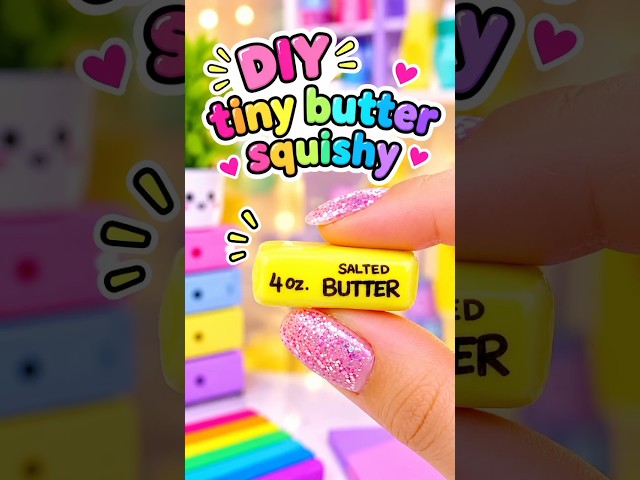 Butter Squishy 😱 #shorts #craft #satisfying #trending #youtubeshorts #trendingshorts #viral #funny