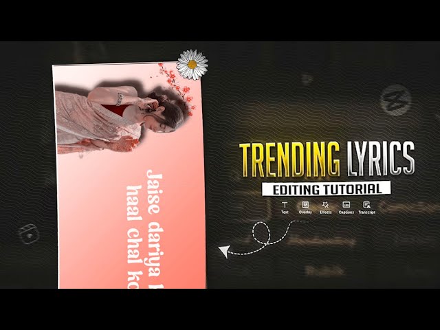 Trending Lyrics Editing Tutorial | Instagram Viral Lyrics Video Edit In Capcut | On Mobile 🍂