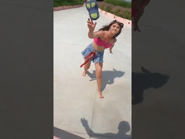 MY GIRLFRIEND IS CRAZY #escaping #epic #parkour #crazy #aquapark #firstperson