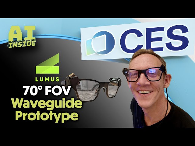 Lumus shows 70 degree waveguide prototype at CES 2026