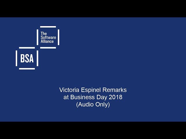 Victoria Espinel Remarks at Business Day 2018