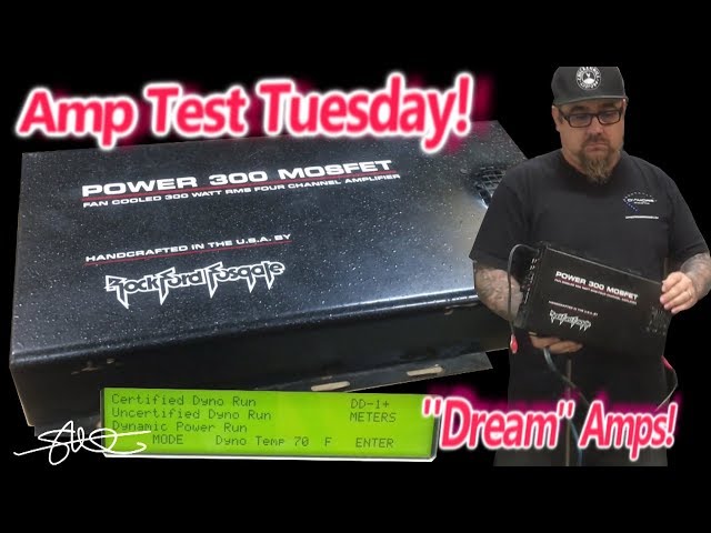 Amp Test Tuesday - Dream Amps! Classic 31yr old Rockford Fosgate Power Mosfet 300 - A MUST SEE! WOW!