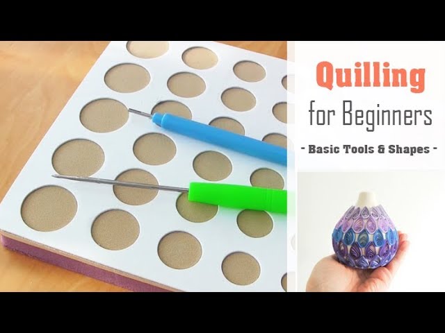 Quilling for Beginners | How to use a Quilling Board & Slotted Tool | Basic Coil Shape Tutorial